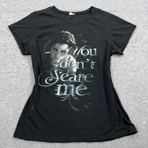 Twilight Saga Movie Promo Shirt Small* Black Edward Bella You Don't Scare Me Tee
